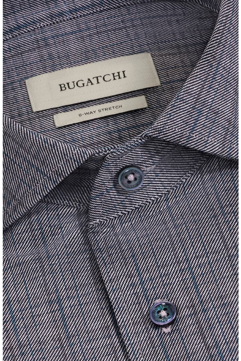 Devon OoohCotton® Print Button-Up Shirt, Alternate, color, NAVY