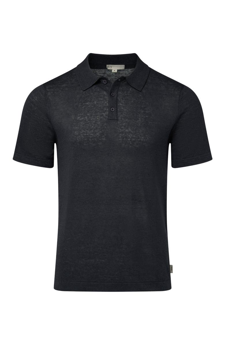 Onia Linen Sweater Polo, Alternate, color, 