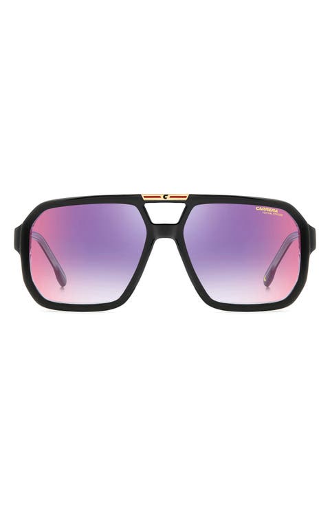 Victory 60mm Gradient Square Sunglasses