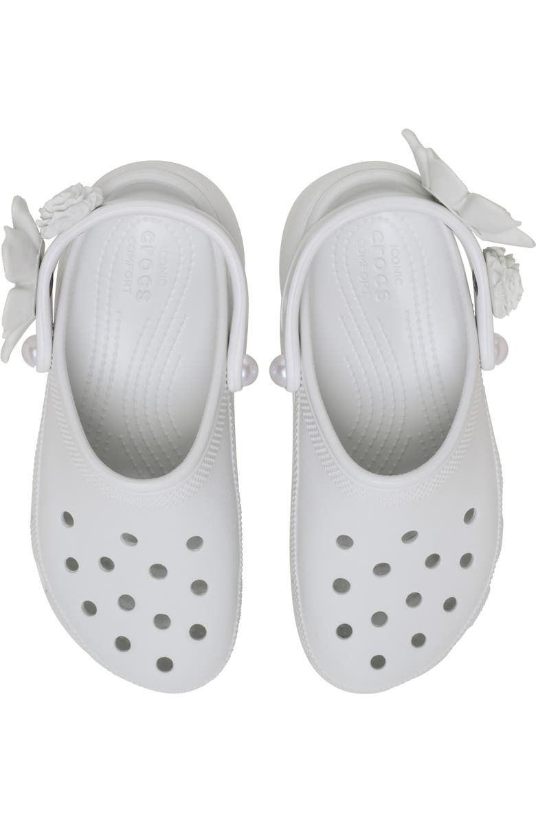 CROCS Classic Platform Bouquet Clog, Alternate, color, Moonlight