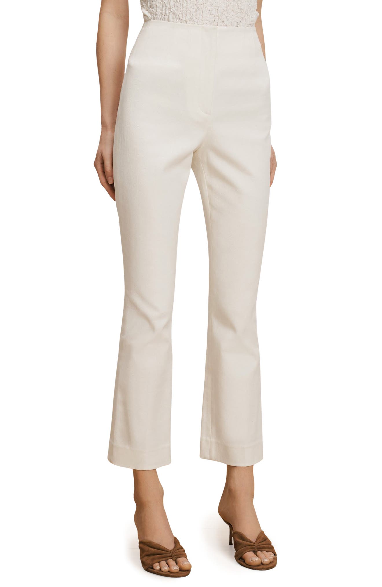 Althea Crop Stretch Cotton Pants