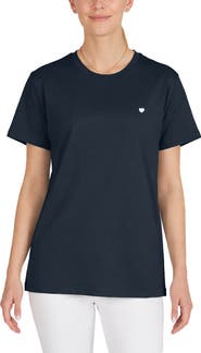Dalix Womens Lil Heart Jersey Relaxed Tee