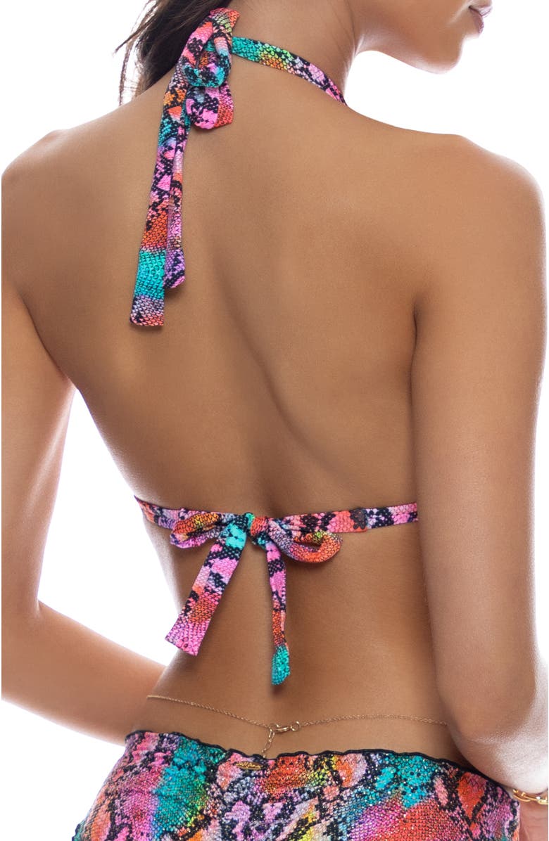 Luli Fama Triangle Halter Top, Alternate, color,