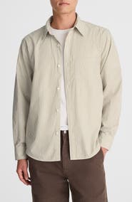 Madewell Stripe Cotton Poplin Button-Up Shirt