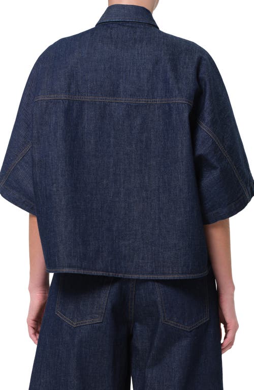 AGOLDE AGOLDE TARON BOXY DENIM BUTTON-UP SHIRT