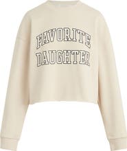 Favorite Daughter Cropped Collegiate Sweatshirt