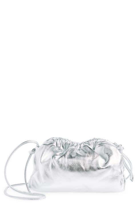 Mini Cloud Metallic Leather Clutch