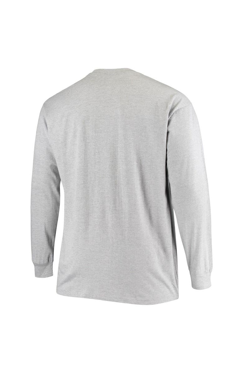 FANATICS Men's Fanatics Branded Heathered Gray Tennessee Titans Big & Tall Practice Long Sleeve T-Shirt, Alternate, color, 