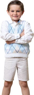 Hope & Henry Boys' Organic Seersucker Short, Kids