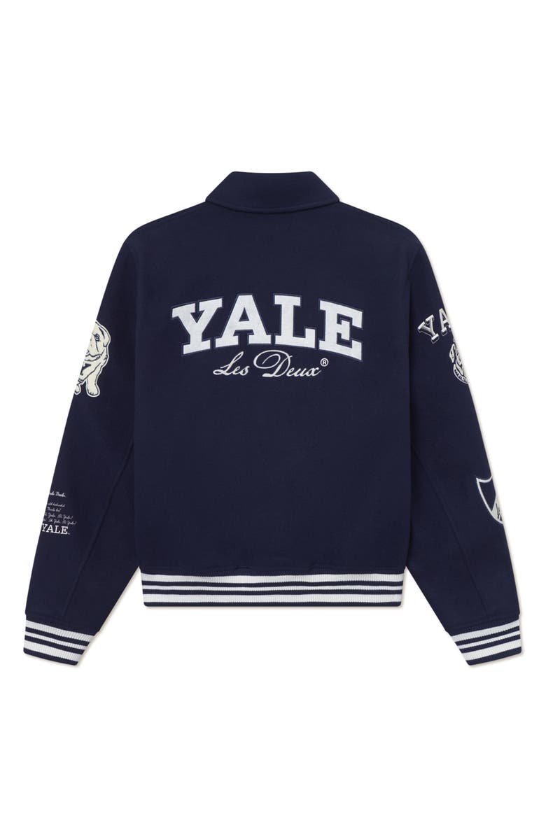 Les Deux Yale Wool Blend Varsity Jacket, Alternate, color, 
