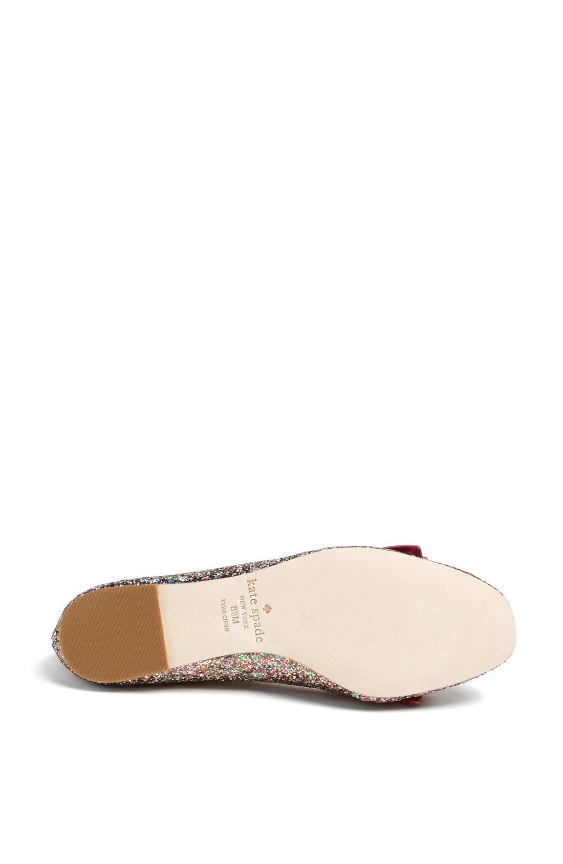 'audrina' flat, Alternate, color, MULTI GLITTER/ FUSCHIA SATIN