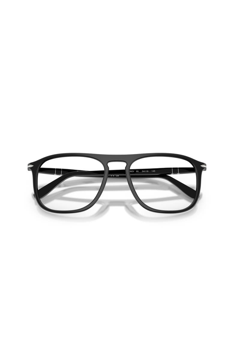 Persol 52mm Square optical glasses, Alternate, color, Black