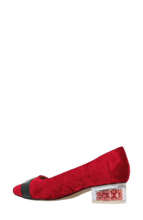 J. Reneé Kreengle Square Toe Pump In Red