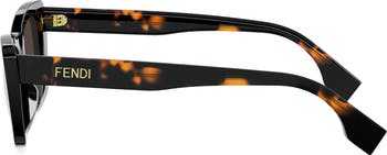 Lettering 53mm Cat Eye Sunglasses