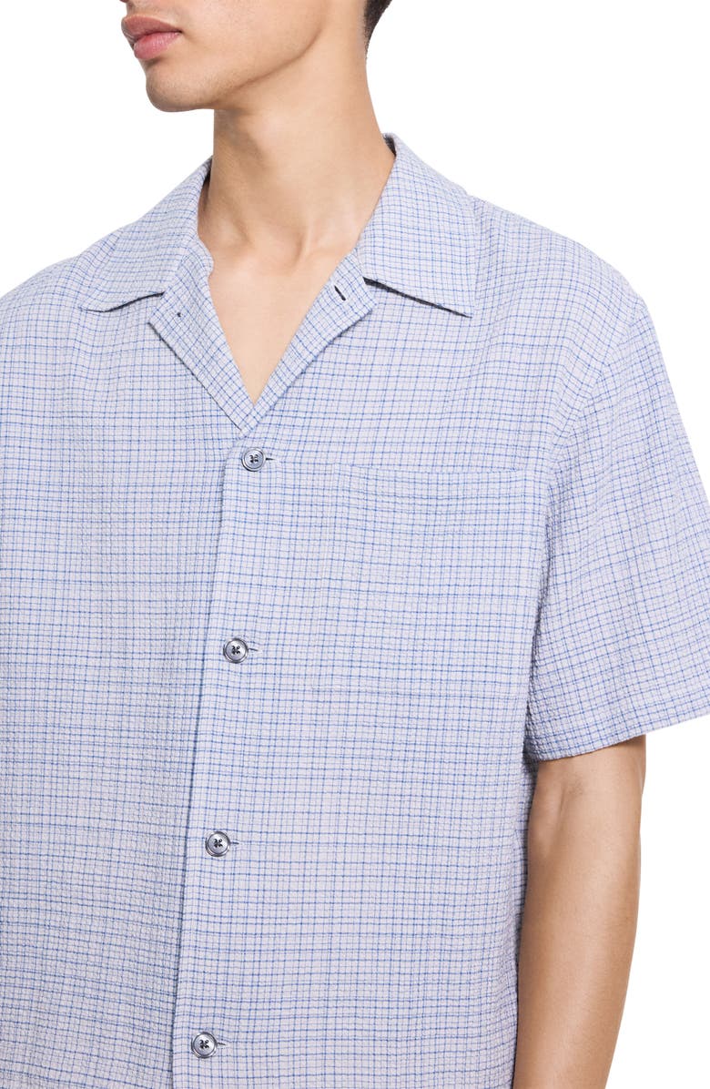 Theory Mini Tex Camp Shirt, Alternate, color, Bering Multi