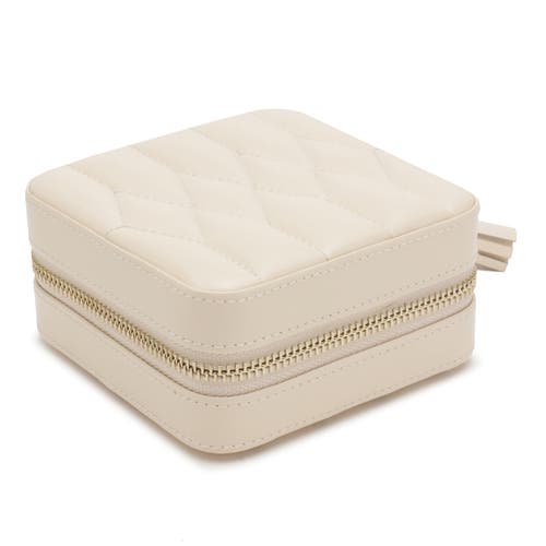 Wolf Caroline Zip Travel Case In White