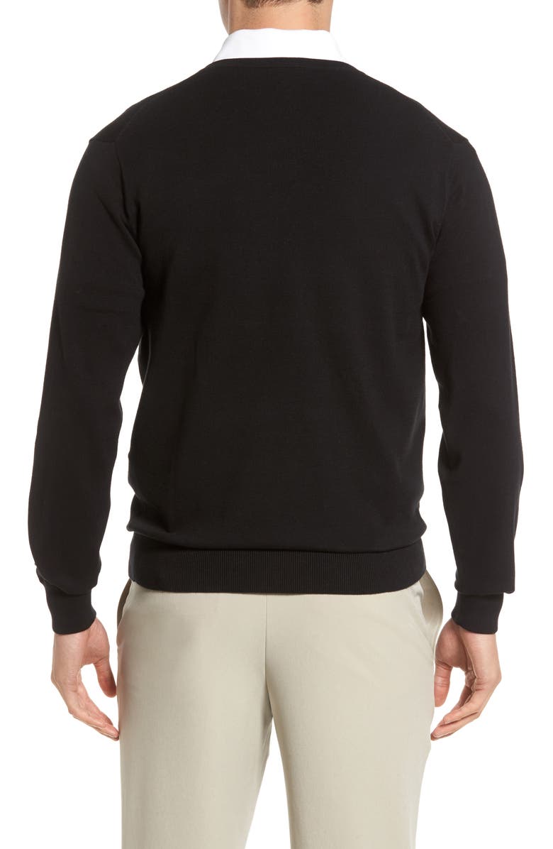 Cutter & Buck Lakemont V-Neck Sweater, Alternate, color, Black