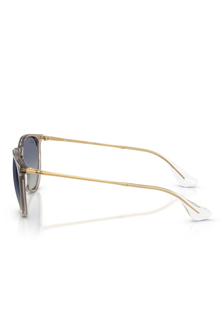 Erika 54mm Gradient Round Sunglasses, Alternate, color, BROWN / GREY DARK BLUE