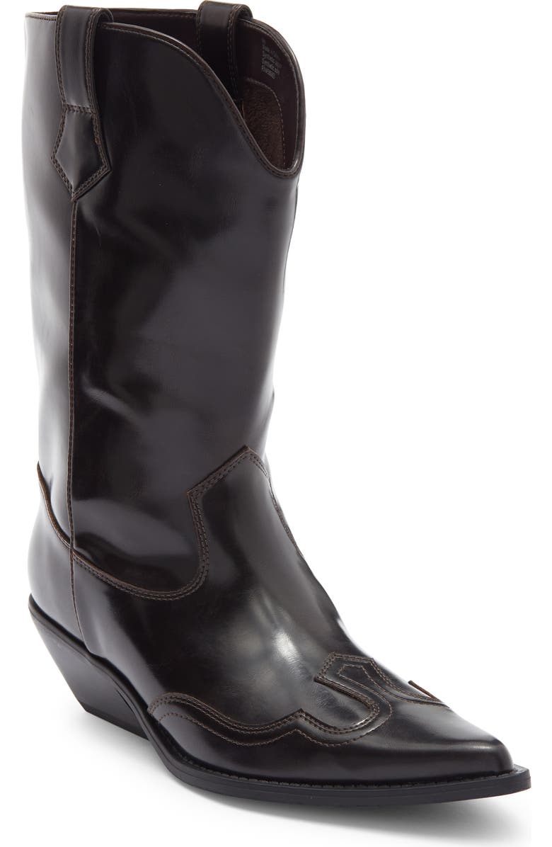 Abound Britta Western Boot, Main, color, Brown Chocolate