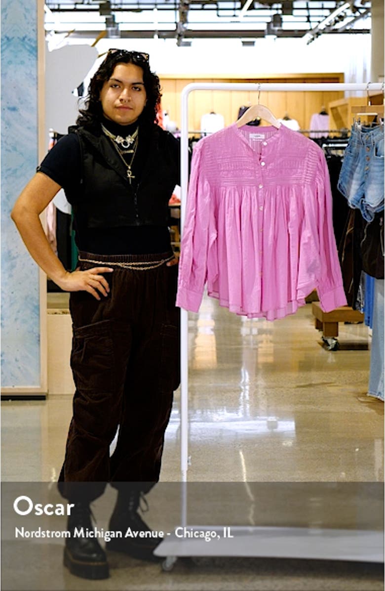 Plalia Pintuck Cotton Blouse, sales video thumbnail