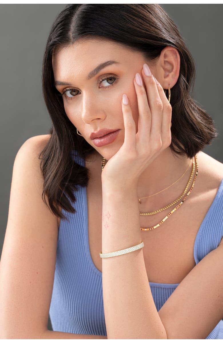 Bony Levy Diamond Bangle Bracelet, Alternate, color, 18K Yellow Gold