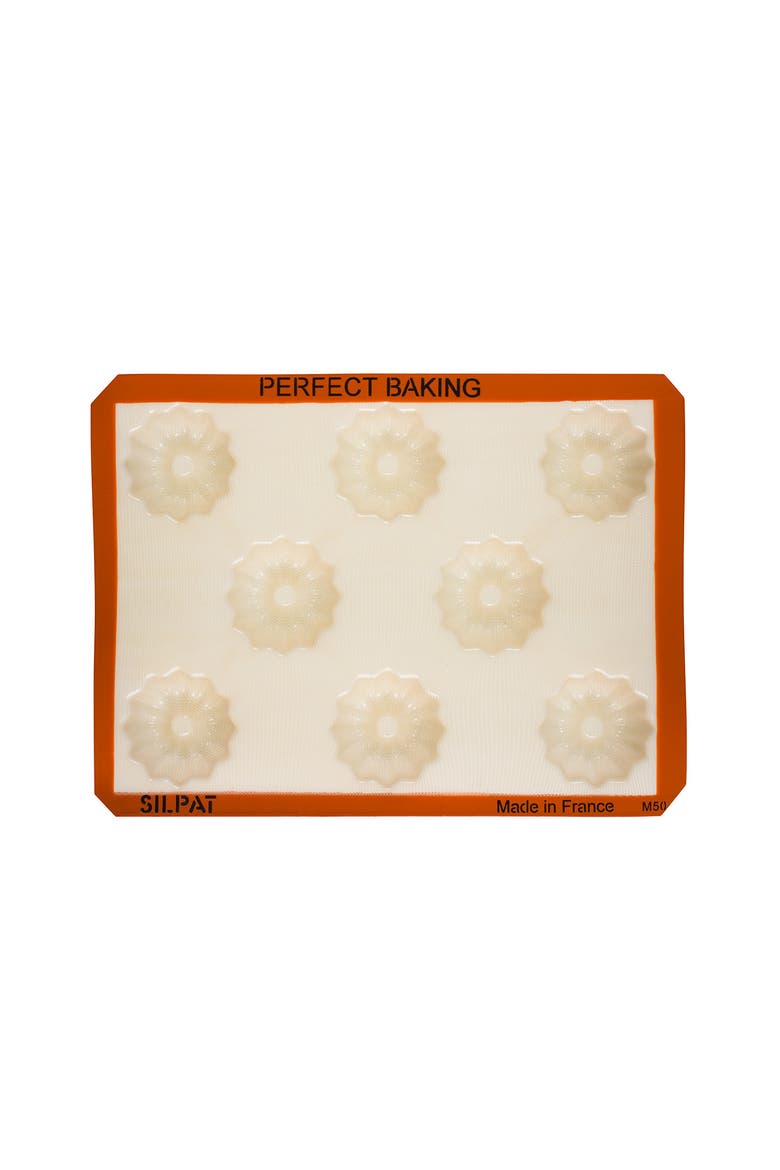 Perfect Non-Stick Fluted Cake Mold, Main, color, Orange