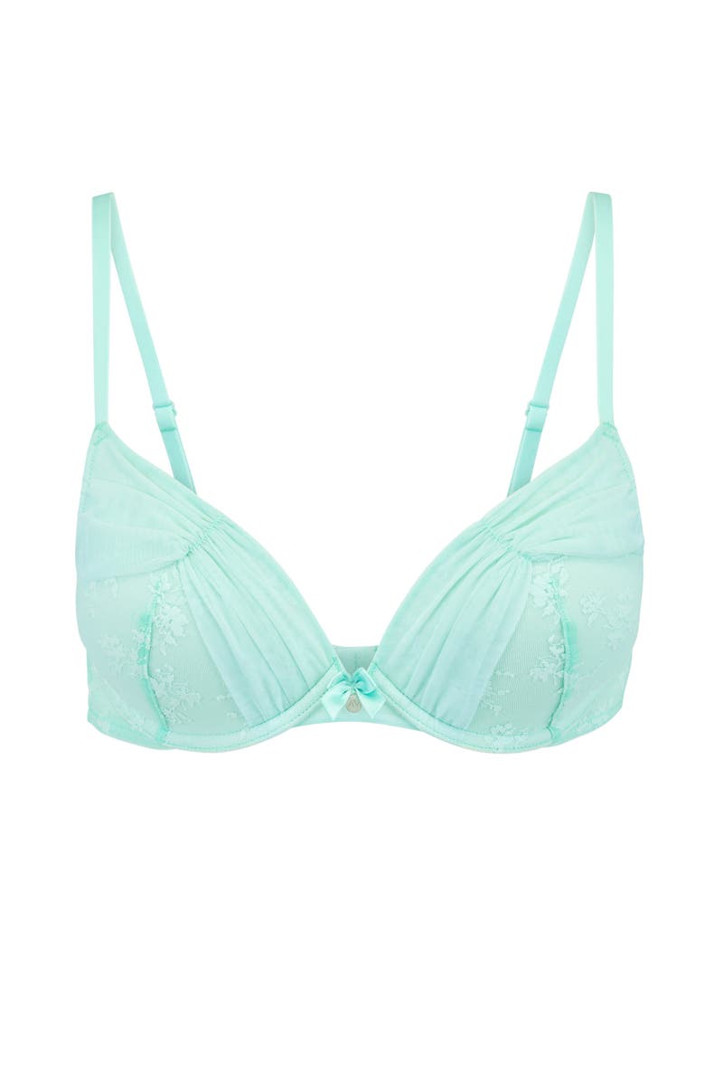 Adore Me Wren Push Up Plunge Bra, Alternate, color, Light Blue