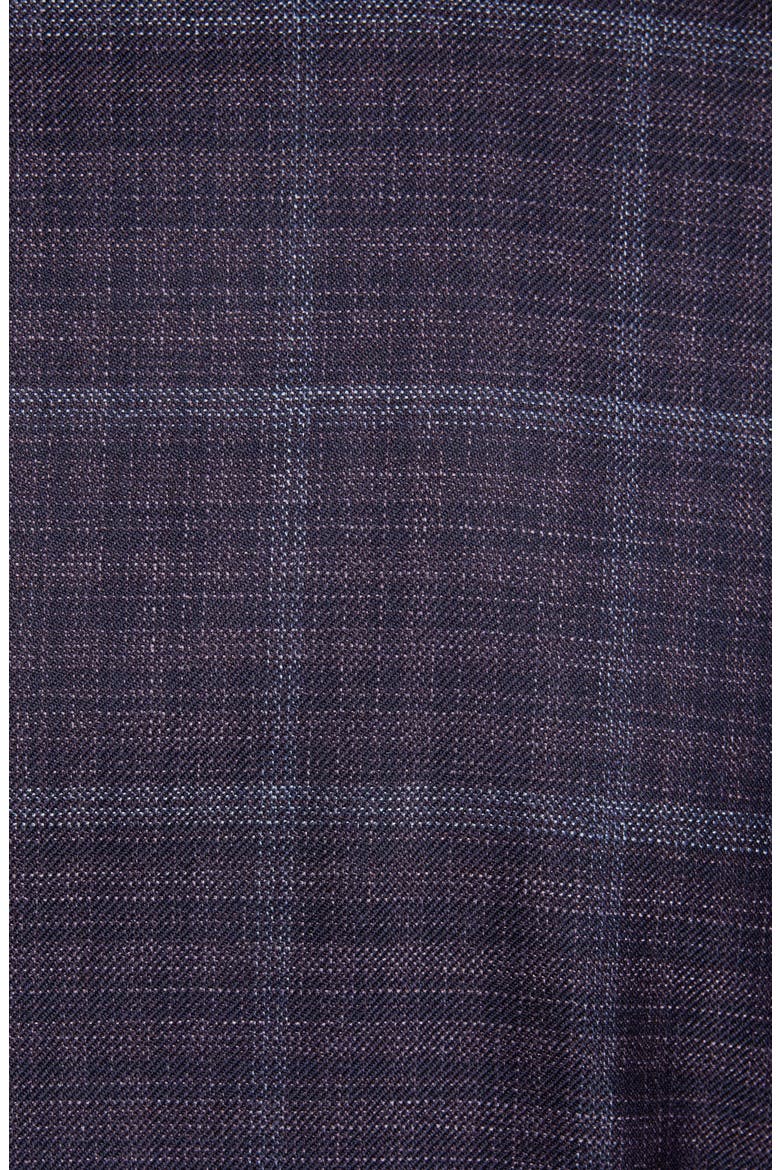 Konan Trim Fit Plaid Wool Sport Coat, Alternate, color, PURPLE