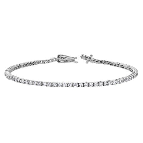 Elodie 3 Ct 14K Gold Diamond Tennis Bracelet