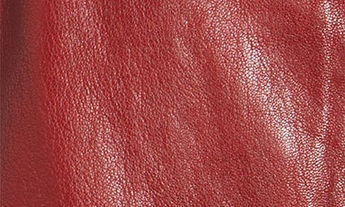 Mauritius Christy Leather Moto Jacket In Red