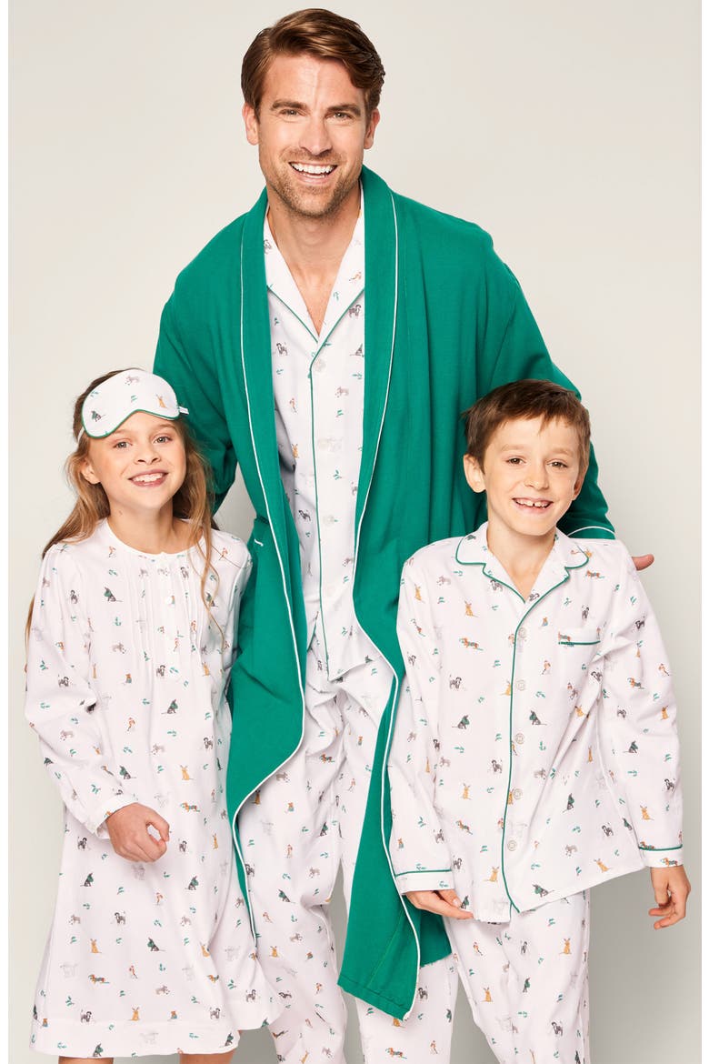 Jingle Paws Cotton Pajamas, Alternate, color, WHITE