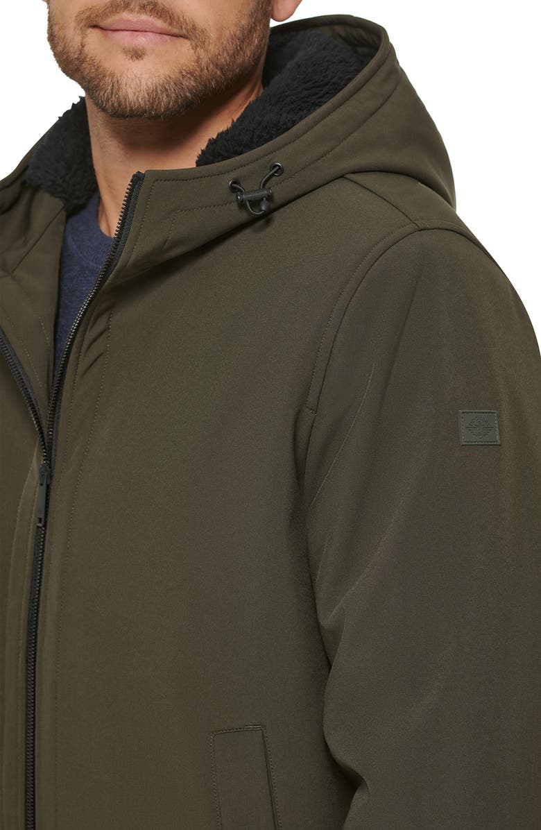 Dockers<sup>®</sup> Softshell Faux Shearling Lined Hoodie, Alternate, color,