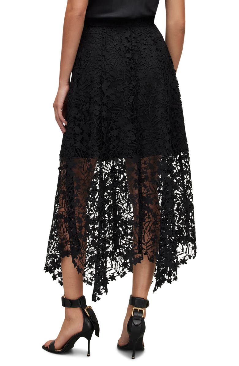 AllSaints Camila Lace Skirt, Alternate, color,
