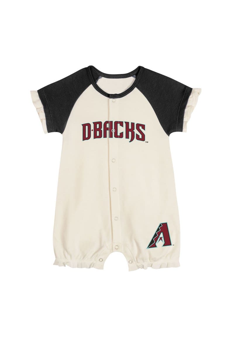 Infant  White Arizona Diamondbacks Slide Run Raglan Coveralls, Alternate, color, White