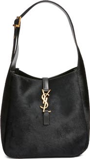 Saint Laurent Small Le 5 À 7 Genuine Calf Hair Shoulder Bag