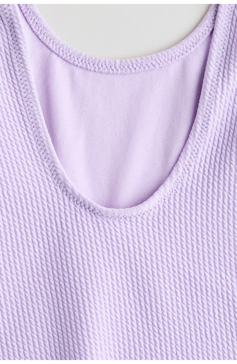 H&M Textured Swimsuit, Alternate, color, Lilac