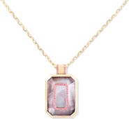 Campbell + Charlotte Spark Emerald Cut Pendant Necklace