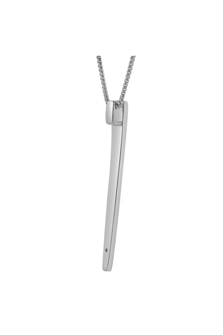 Kira Sterling Silver 0.08 Ct Diamond Bar Pendant, Alternate, color, 925 Sterling Silver