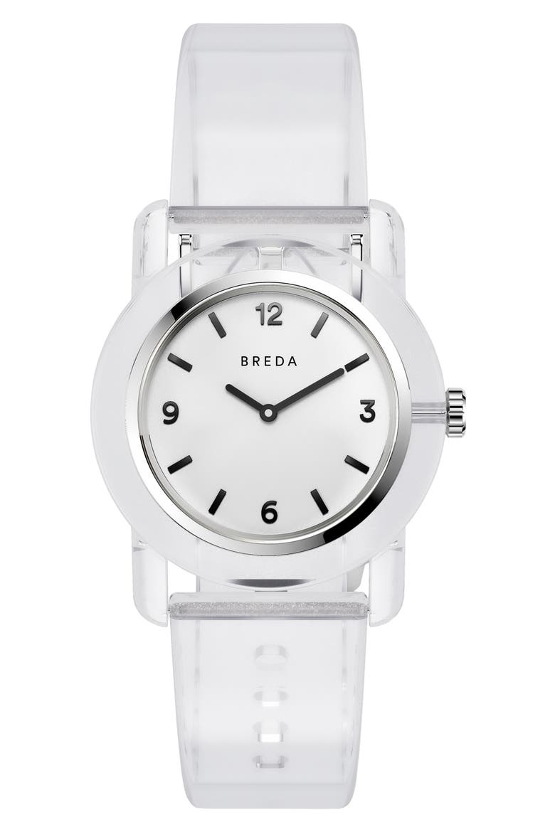 Play Recycled Plastic Watch, 35mm, Main, color, CRYSTAL