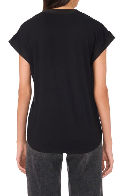 VINCE CAMUTO VINCE CAMUTO TRAPUNTO COLLAR TOP