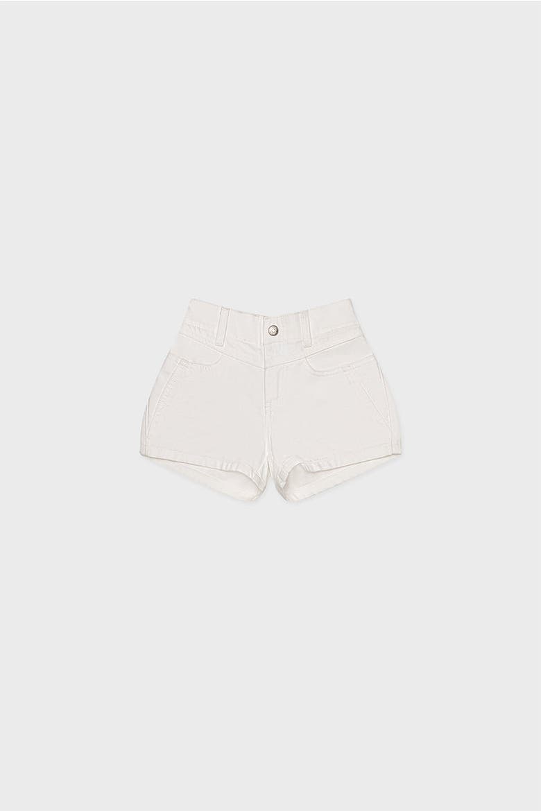 Organic Cotton Denim Short, Main, color, Off White