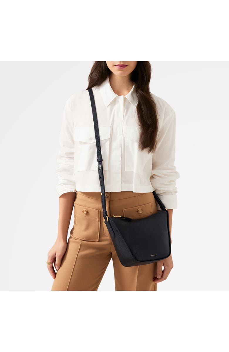 Radley Oak Street Small Ziptop Crossbody Bag, Alternate, color, Black