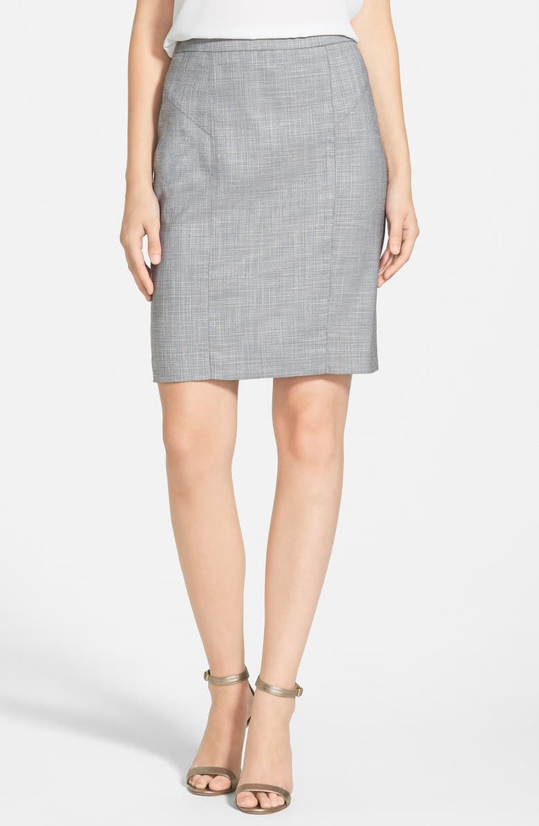 Halogen<sup>®</sup> Crosshatch Suit Skirt, Main, color, 