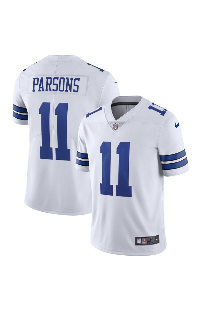 Nike Men's Nike Micah Parsons White Dallas Cowboys Vapor Limited Jersey, Main, color, 