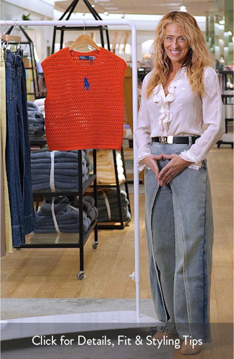 Big Pony Cotton Sweater Vest, sales video thumbnail