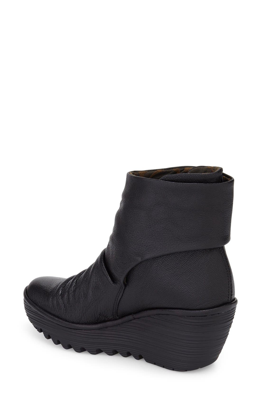 Fly London 'Yegi' Slouchy Platform Wedge Bootie, Alternate, color, 