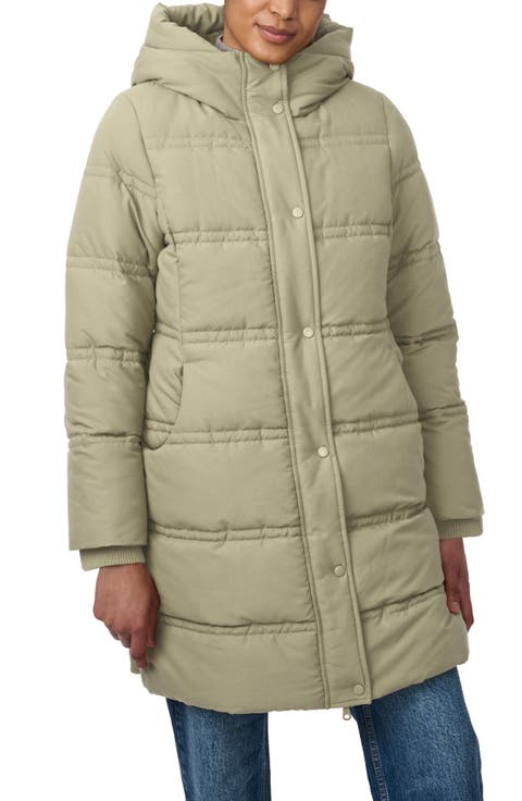 Minimalist Double Needle Stitched Puffer Coat