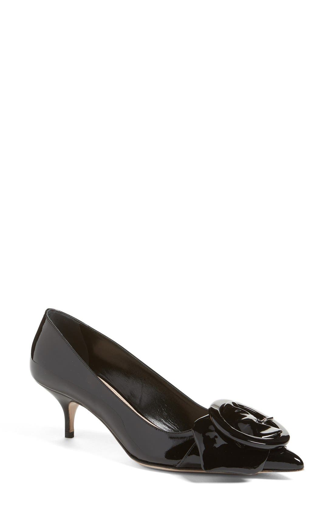 Miu Miu Pointy Toe Buckle Pump, Main, color, 