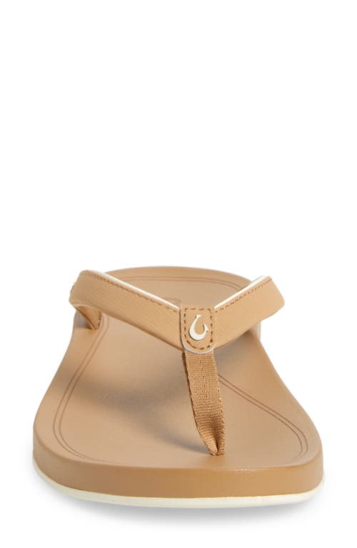 Olukai Uiki Water Resistant Flip Flop In Sand