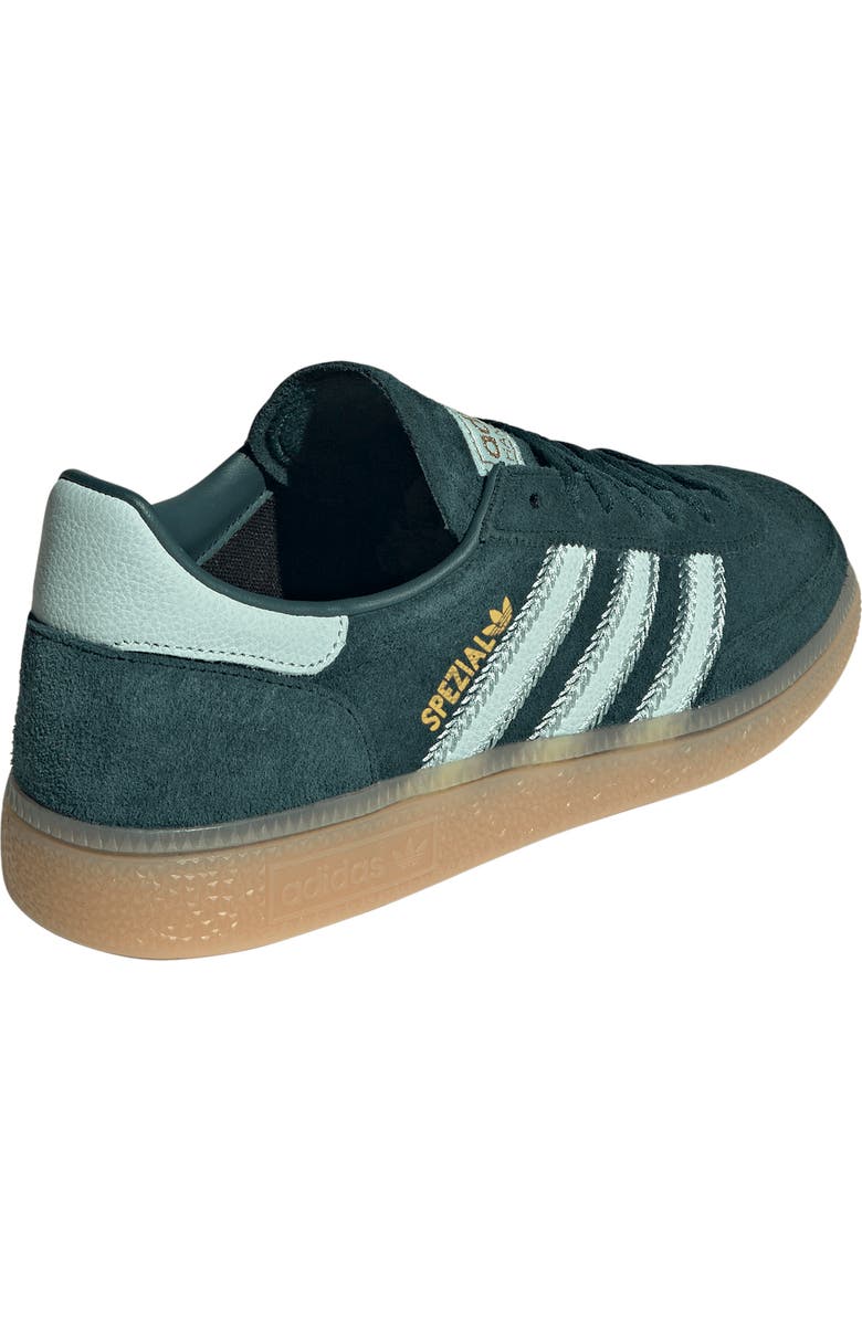 adidas Handball Spezial Sneaker, Alternate, color, Aurora Ivy/ Ash Green/ Gum